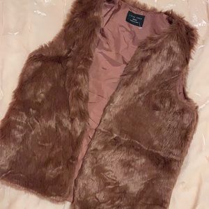 LOVE TREE brand feaux fur magenta vest